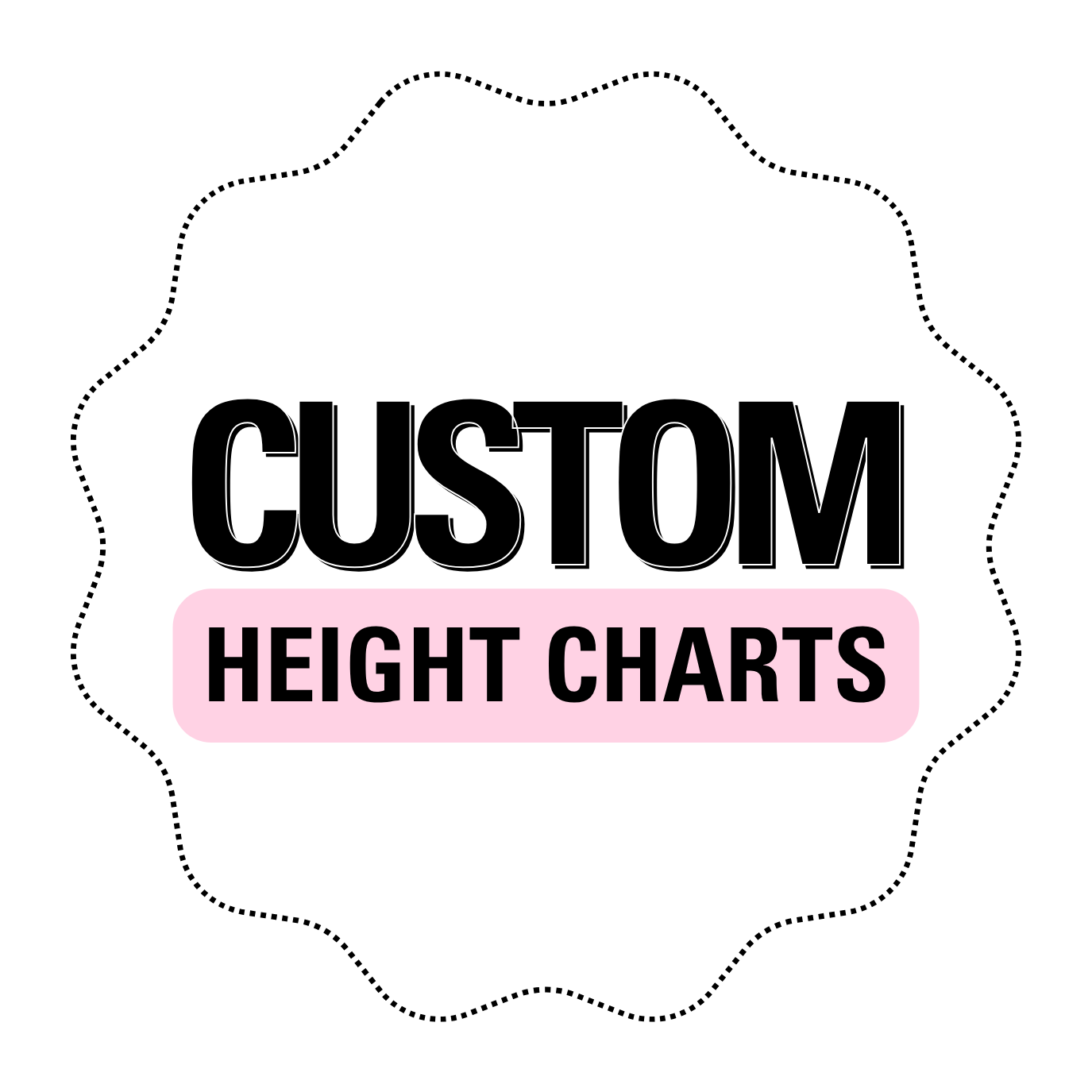 CUSTOM PRINTED HEIGHT CHARTS- LEATHERETTE - Eliza Henri