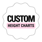 CUSTOM PRINTED HEIGHT CHARTS- LEATHERETTE - Eliza Henri
