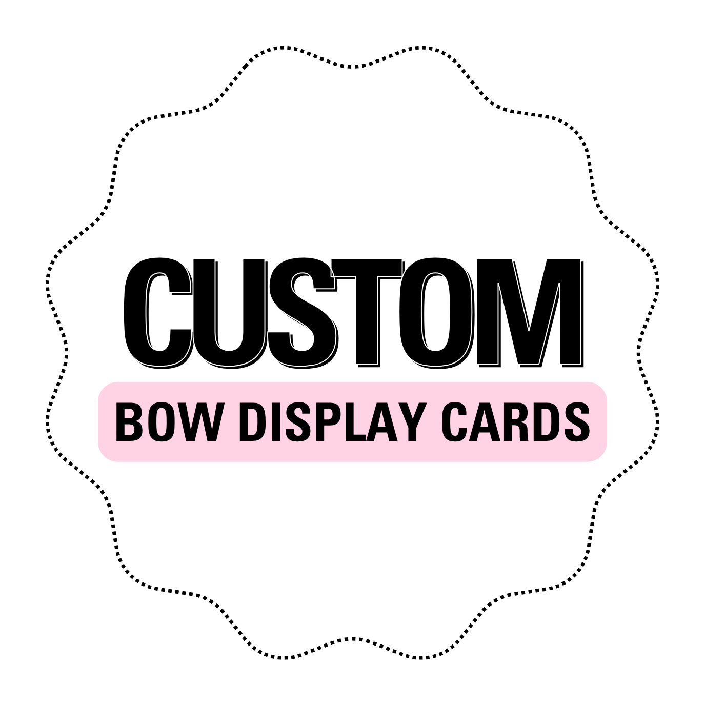 CUSTOM PRINTED BOW DISPLAY CARDS- A6 - Eliza Henri