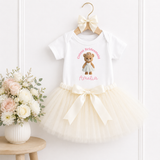 Custom DTF Transfer- Cutest Bridesmaid Teddy