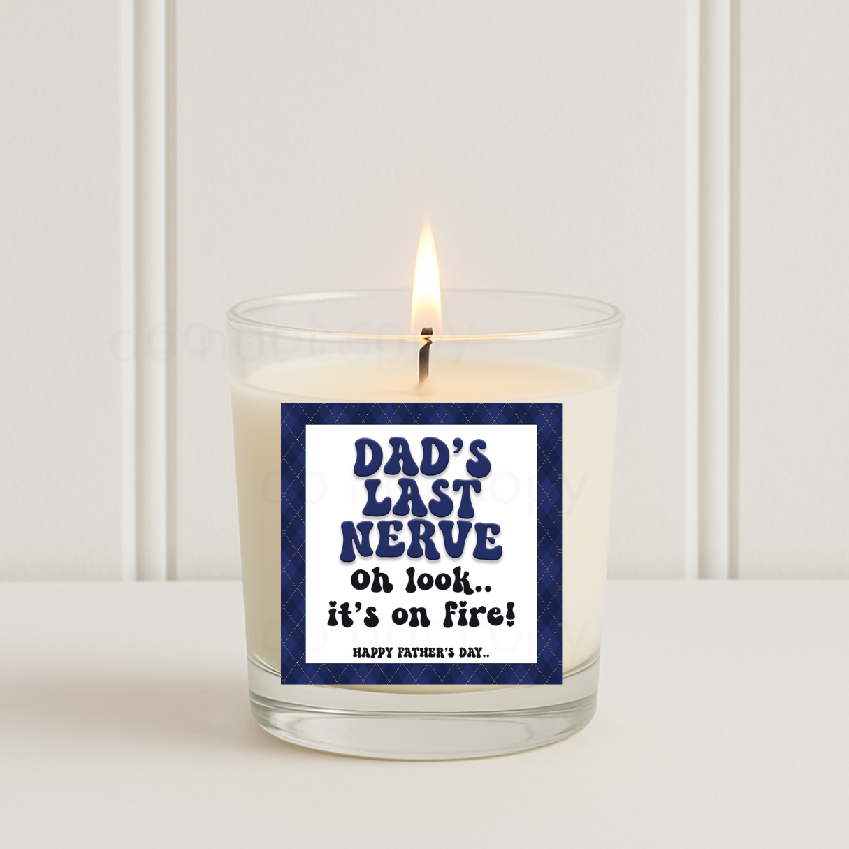 DAD'S LAST NERVE | CANDLE SOLVENT STICKERS - Eliza Henri