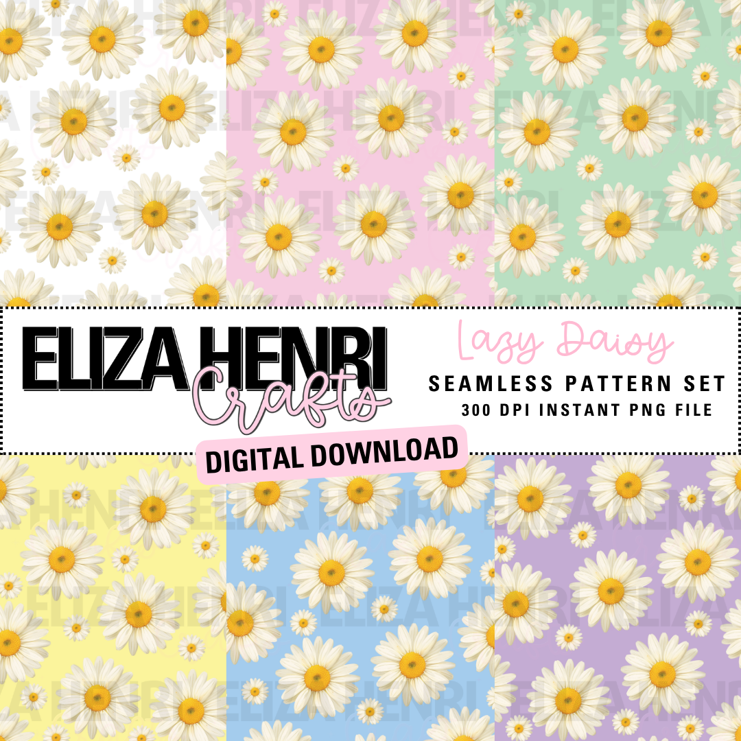 LAZY DAISY SEAMLESS PATTERN SET - Eliza Henri