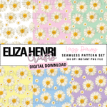 LAZY DAISY SEAMLESS PATTERN SET - Eliza Henri