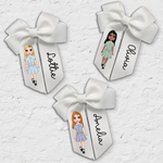 Mini Customised School Dolly's DTF Full Colour Transfers-  approx 2'' Tall - Eliza Henri