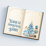 BLUE NUTCRACKER MAGICAL CHRISTMAS STORY BOOK- MAGNETIC BOX TOPPER