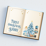 BLUE NUTCRACKER FIRST CHRISTMAS STORY BOOK- MAGNETIC BOX TOPPER