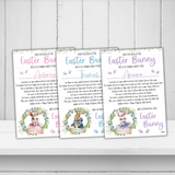 Easter Bunny Wreath Certificates- Premium Card - Eliza Henri
