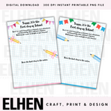 FIRST DAY OF SCHOOL IN THE ENTIRE GALAXY BOARDS- DIGITAL DOWNLOAD- 2 DESIGNS - Eliza Henri