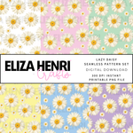 PASTEL GINGHAMS SEAMLESS PATTERN SET - Eliza Henri