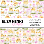 PRETTY LITTLE CHICK SEAMLESS PATTERN SET - Eliza Henri