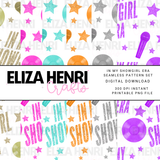 SHOWGIRL GLITTER SEAMLESS PATTERN SET- 6 COLOURS - Eliza Henri