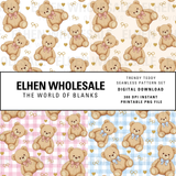 TRENDY TEDDY SEAMLESS PATTERN SET