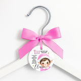Elf Outfit of the Day Faux Leather Hanger Tags- Pre-Cut- Pink
