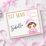 Elf Mail Magnetic Box Toppers- Pink