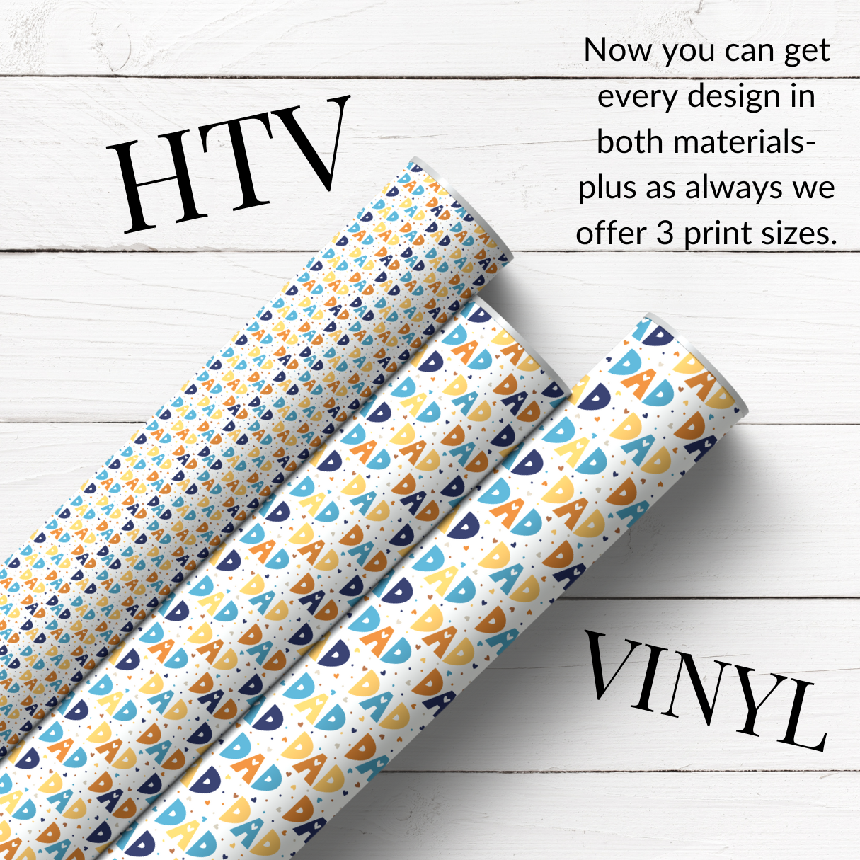 DAD | PATTERNED HTV & SELF ADHESIVE VINYL - Eliza Henri