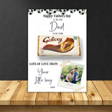 Fathers Day 'Like a Polaroid' Chocolate Galaxy Boards- Premium Card - Eliza Henri