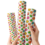 Rainbow Kawaii Dumpling | Premium Faux Leather Fabric