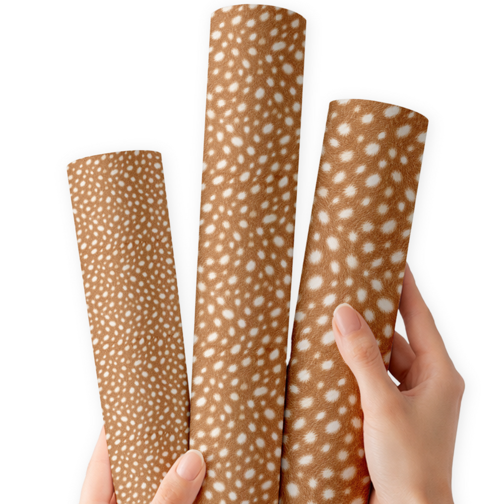 Sweet Little Fawn Fur | Premium Faux Leather Fabric