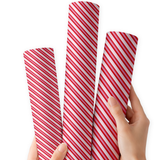 Candy Cane Stripes | Premium Faux Leather Fabric