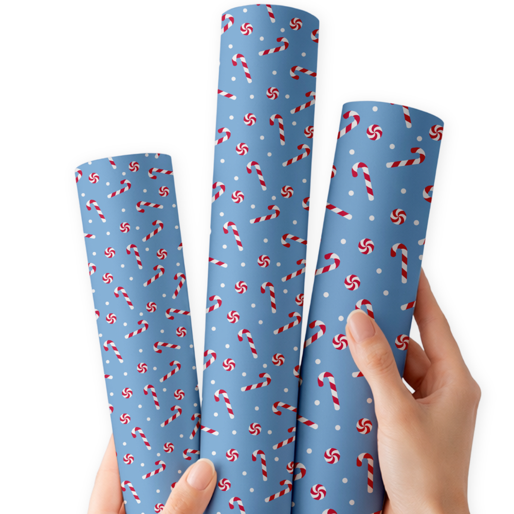 Candy Cane Crush | Premium Faux Leather Fabric