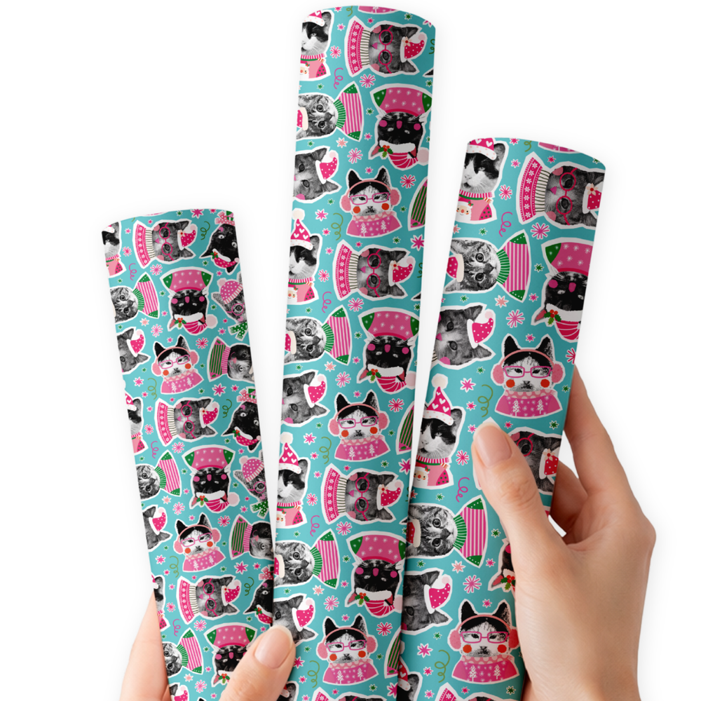 Whisker Wonderland | Premium Faux Leather Fabric