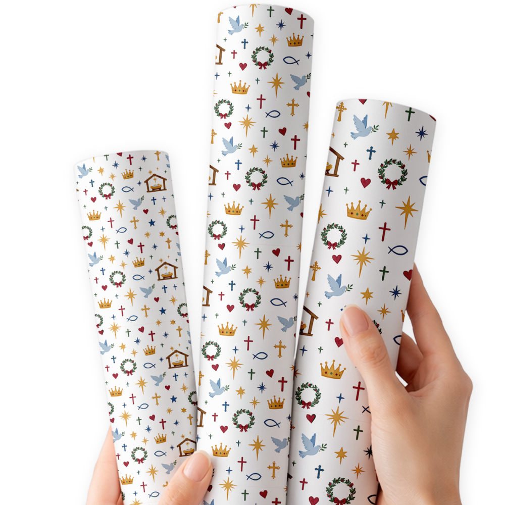 Christmas Blessings | Premium Faux Leather Fabric