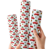 Driving Home for Christmas | Premium Faux Leather Fabric