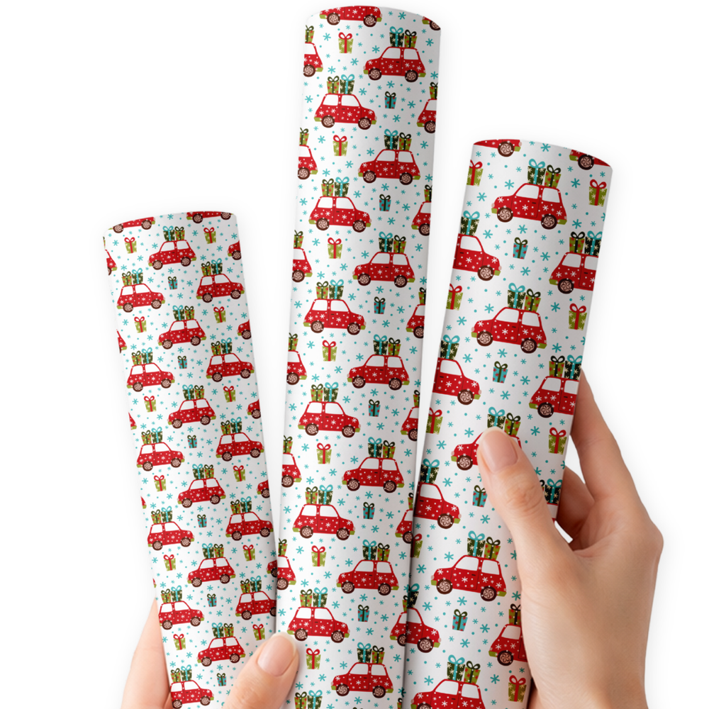 Driving Home for Christmas | Premium Faux Leather Fabric