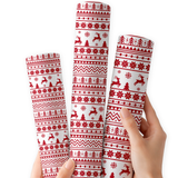 Fair Isle & Festive | Premium Faux Leather Fabric