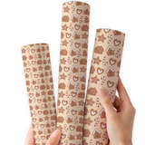 Gingerbread Sugar Rush | Premium Faux Leather Fabric