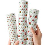 Mistletoe Mice | Premium Faux Leather Fabric