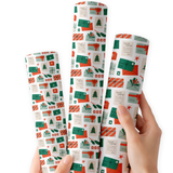 North Pole Post | Premium Faux Leather Fabric