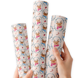 Reindeer Sweethearts | Premium Faux Leather Fabric