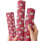 Starry Santa | Premium Faux Leather Fabric