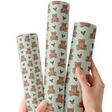 Mistletoe Teddy | Premium Faux Leather Fabric