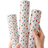Xmas Tree Lights | Premium Faux Leather Fabric