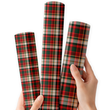 Traditional Christmas Tartan | Premium Faux Leather Fabric