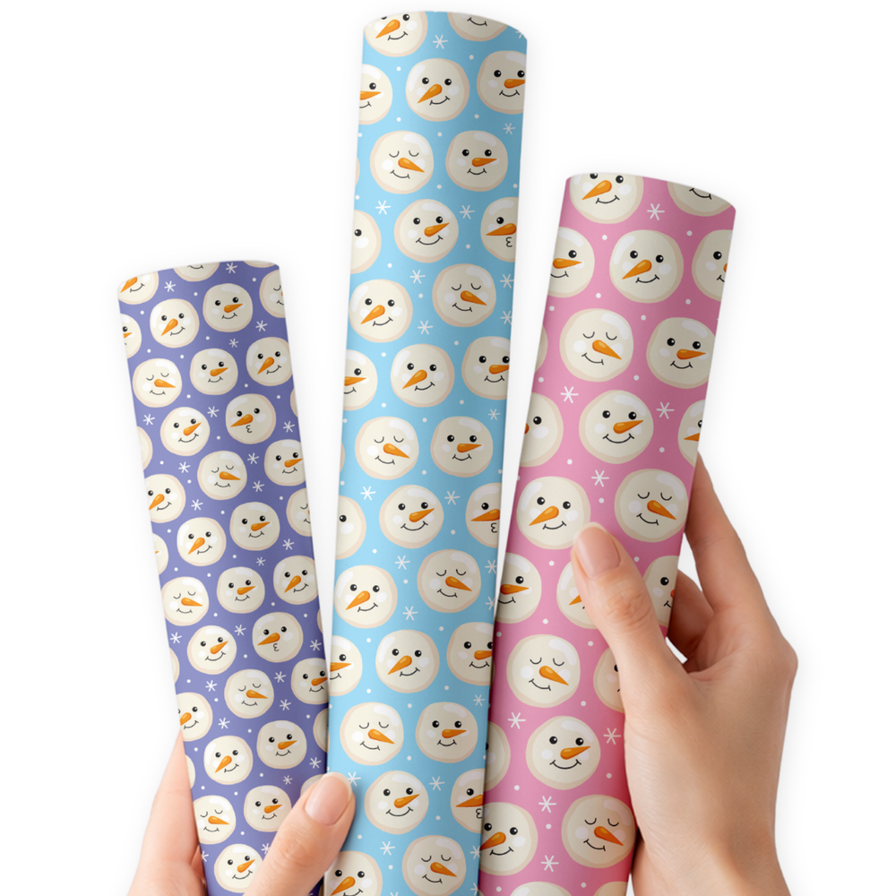 Snowman Sweeties | Premium Faux Leather Fabric