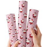 Jolly Little Santa | Premium Faux Leather Fabric
