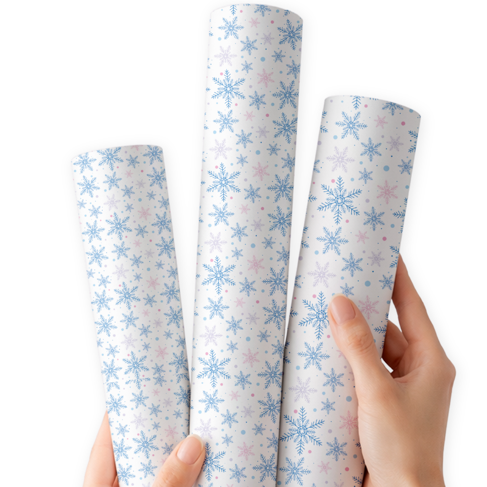 Snowflake Wishes | Premium Faux Leather Fabric