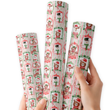 Christmas Portraits | Premium Faux Leather Fabric