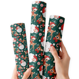 Oh Deer, It's Christmas | Premium Faux Leather Fabric