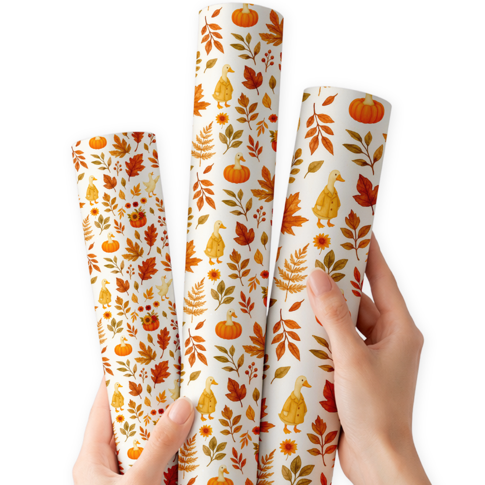 Harvest Ducks | Premium Faux Leather Fabric
