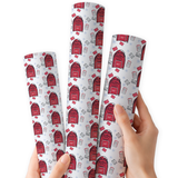 North Pole Post | Premium Faux Leather Fabric