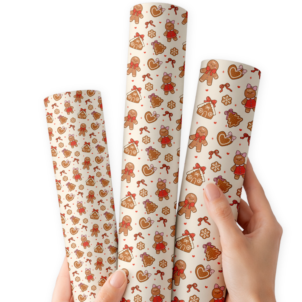 Gingerbread Cutie Crew | Premium Faux Leather Fabric