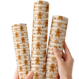 Gingerbread Wishes | Premium Faux Leather Fabric