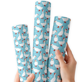 Merry Goosemas | Premium Faux Leather Fabric