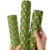 Merry Christmas on Repeat | Premium Faux Leather Fabric