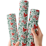 Hangin' 'Round the Mistletoe | Premium Faux Leather Fabric