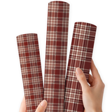 Cosy Christmas Check | Premium Faux Leather Fabric